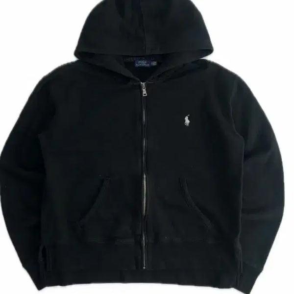 [BUNJANG] Polo Ralph Lauren Black Hoodie Zip-Up (New Model) / 폴로 랄프로렌 후드집업 블랙 신형