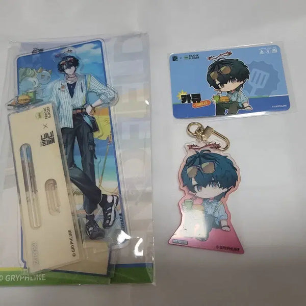 [BUNJANG] Arknights Endfield Camus Acrylic Stand + Keyring + Coupon Bundle Set / 프랭크버거 명일방주 엔드필드 카뮤 아크릴 스탠드+키링+쿠폰 일괄