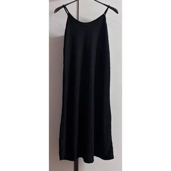 [BUNJANG] Pleated Strap Dress / (택포) 플리츠 끈원피스