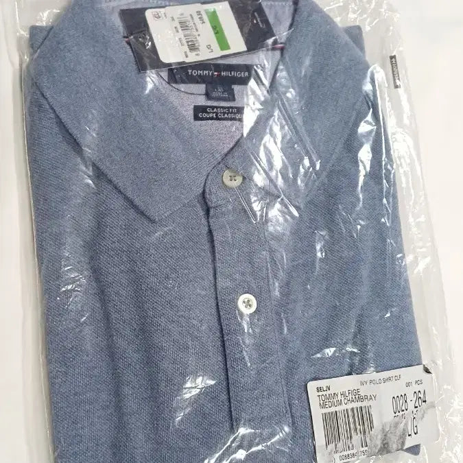 [BUNJANG] Tommy Hilfiger Men's Polo Shirt Light Blue L Size / [새제품] 타미힐피거 남성용 폴로셔츠 소라색 L 사이즈 피케티 폴로티 카라티 타미 반팔티 티셔츠 선물용