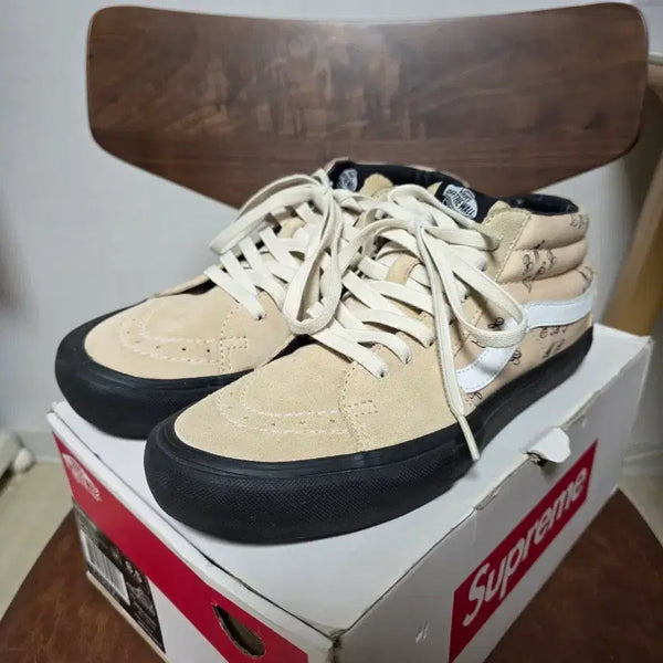 [BUNJANG] Supreme x Vans Skate Mid Pro 15FW 265 / [265] 15FW 슈프림 x 반스 스케이트 미드 프로Eat me