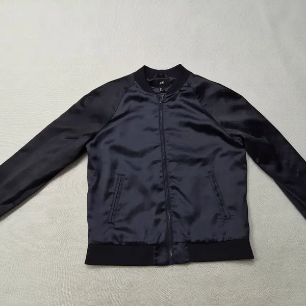 [BUNJANG] H&M Embroidered Bomber Jacket Navy / H&M 봄버 자켓 네이비 잉어자수 100