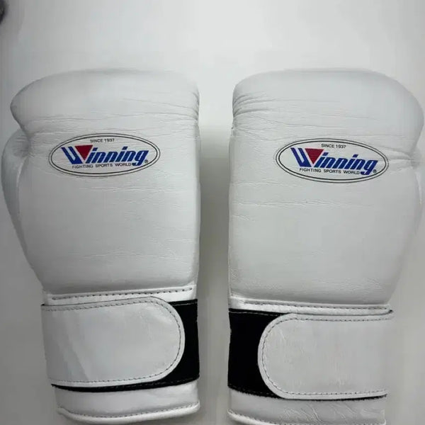 [BUNJANG] Winning Gloves White 12oz Velcro / 위닝 글러브 화이트 12온스 벨크로