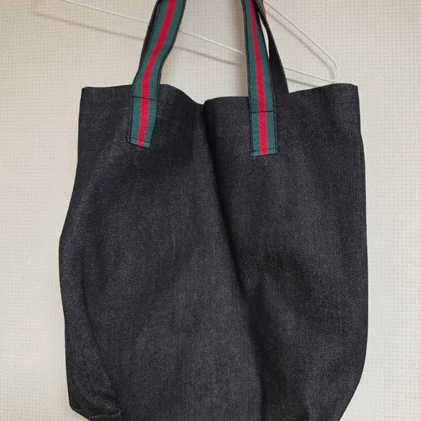 [BUNJANG] Gucci-Inspired Denim Tote Bag / 구찌st 데님 토트백(새상품)