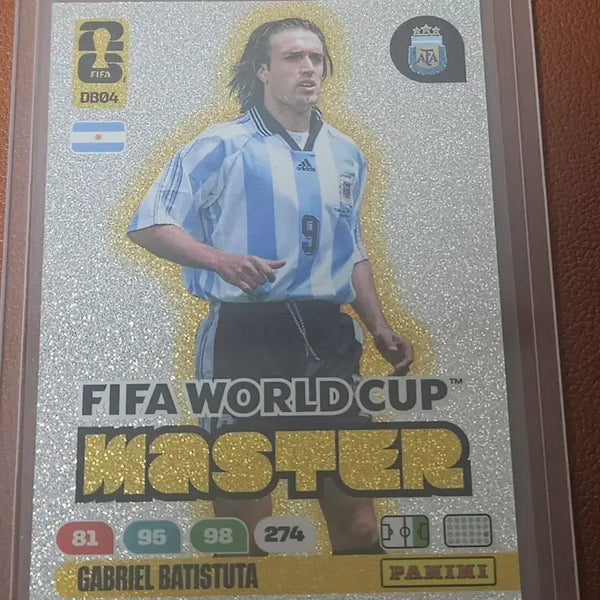 [BUNJANG] Panini FIFA World Cup Master Gabriel Batistuta Card / 아르헨티나 레전드 바티스투타 카드 파니니 FIFA 월드컵 마스터 가브리엘 바티스투타 카드