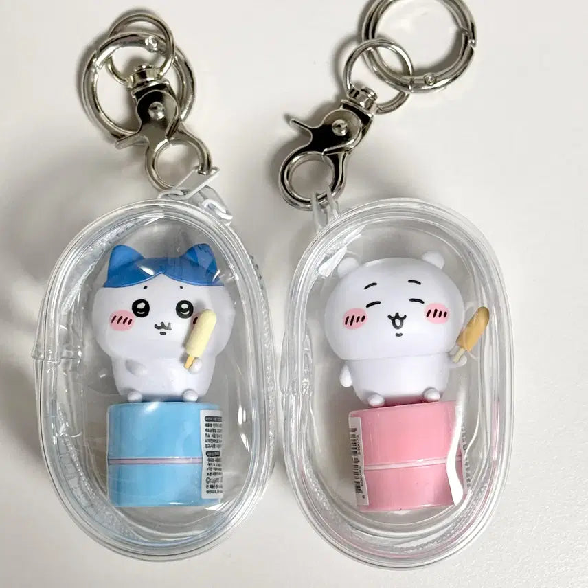 [BUNJANG] Chiikawa & Hachiwara Stamp Keyring (New) / 치이카와 도장 키링(새상품)