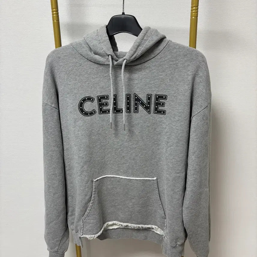 [BUNJANG] Celine Stud Logo Hoodie / 셀린느 스터드 로고 후드티