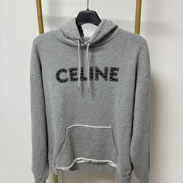 [BUNJANG] Celine Stud Logo Hoodie / 셀린느 스터드 로고 후드티