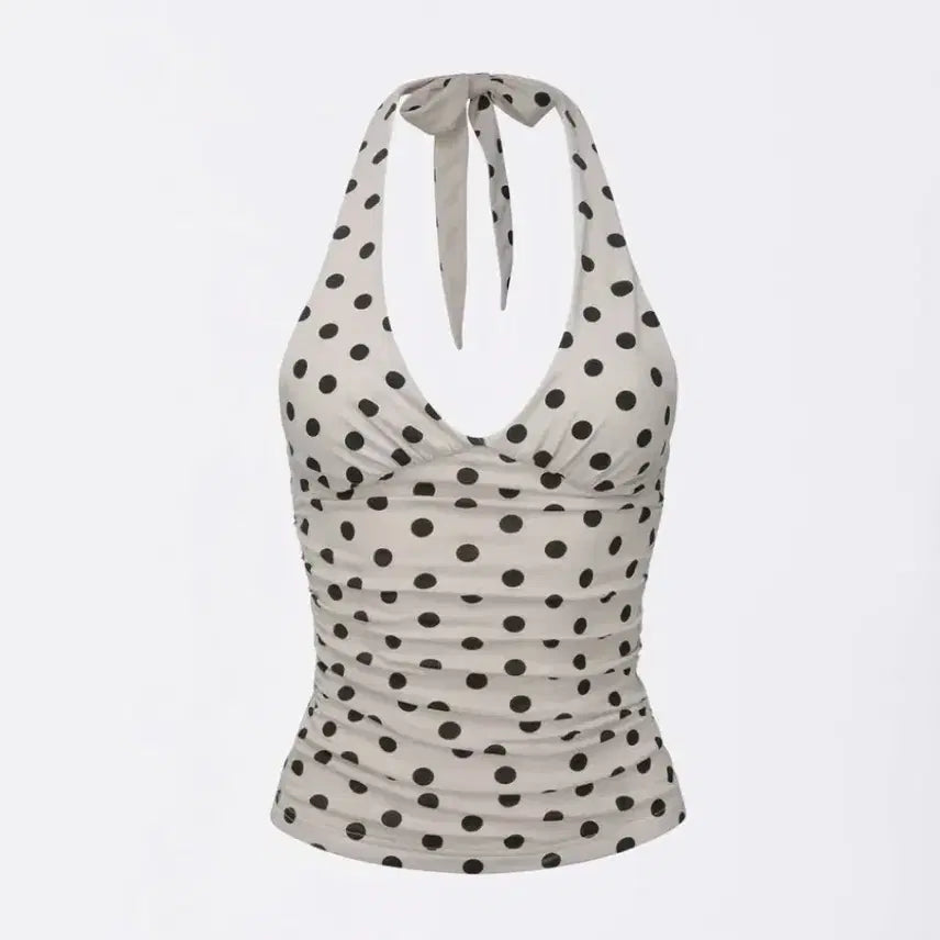 [BUNJANG] Sculptor Dot Halterneck Top / 스컬프터 도트 홀터넥 탑