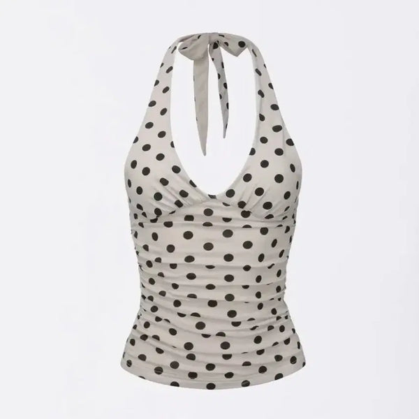 [BUNJANG] Sculptor Dot Halterneck Top / 스컬프터 도트 홀터넥 탑