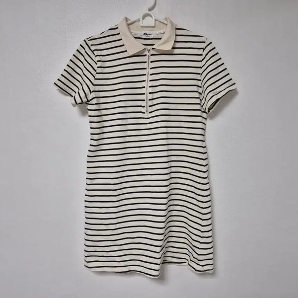 [BUNJANG] Stripe Collar Dress / 스트라이프 카라 원피스
