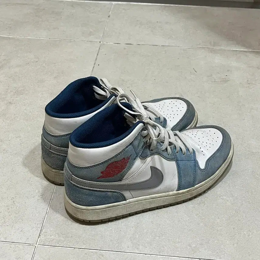 [BUNJANG] Air Jordan 1 Mid SE French Blue Fire Red / 조던 1 미드 SE 프렌치 블루 파이어 레드