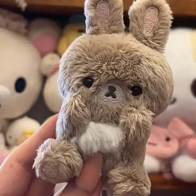 [BUNJANG] Rilakkuma Kiiroitori Cocoa Rabbit Plush Keychain / 리락쿠마 코구마 코코아 토끼 인형 키링