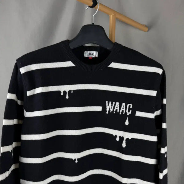 [BUNJANG] WAAC x CASPER Stripe Golf Sweater / 4size ) WAAC x CASPER 스트라이프 골프 스웨터