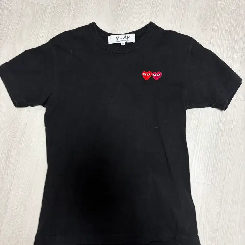 [BUNJANG] Comme des Garçons Play Black Heart T-Shirt / 꼼데가르송 플레이 하트 반팔티 블랙