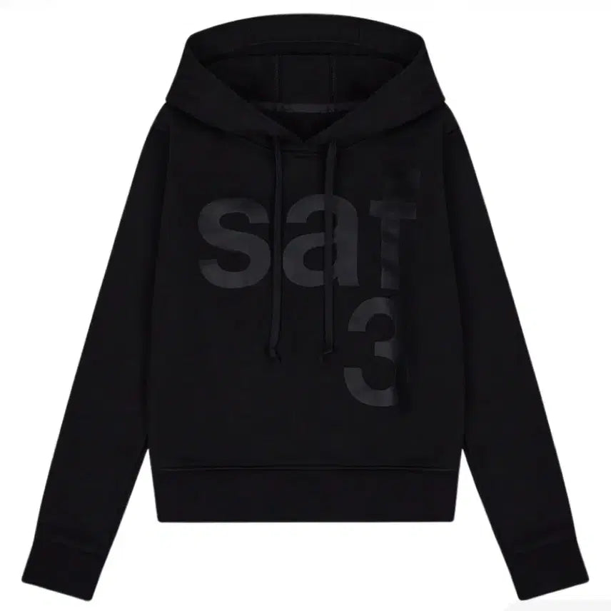 [BUNJANG] Safari Spot Women's Basic Safari Hoodie Black / 사파리스팟 우먼 1/2 베이직 사파리 후드 블랙