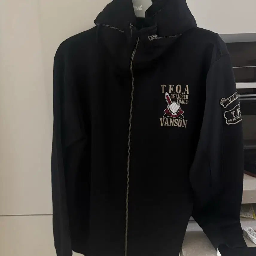[BUNJANG] Vanson Leather TFOA Hoodie Jacket / 밴슨 레더 TFOA 후드집업