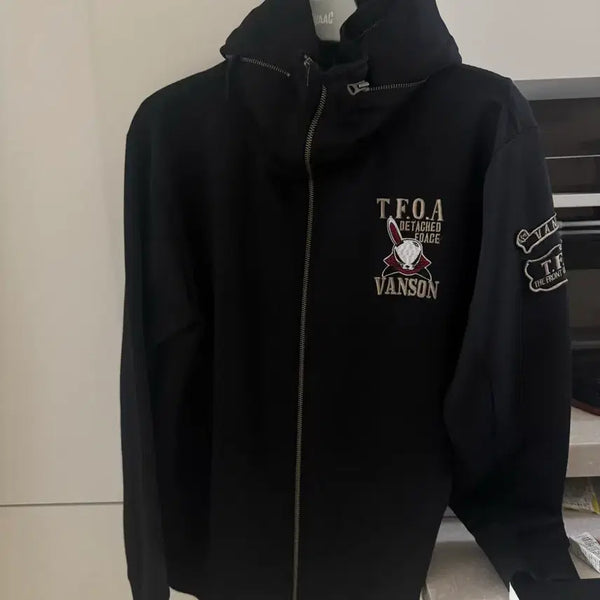 [BUNJANG] Vanson Leather TFOA Hoodie Jacket / 밴슨 레더 TFOA 후드집업
