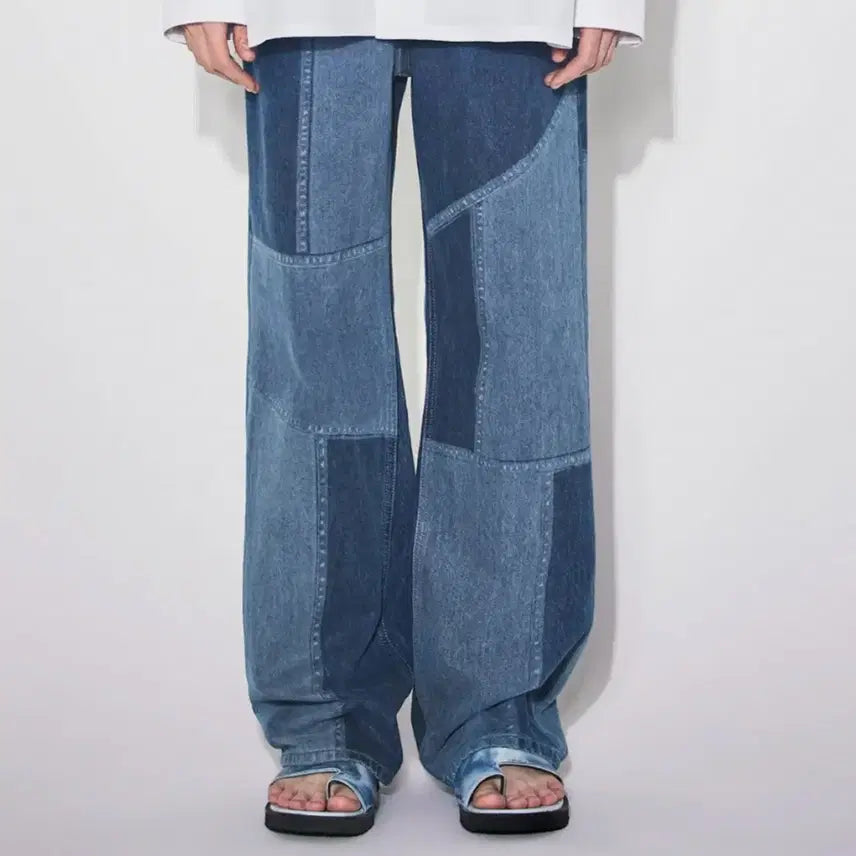 [BUNJANG] Maisonmined Patch Washing Denim Pants / 메종미네드 패치 워싱 데님 팬츠 46