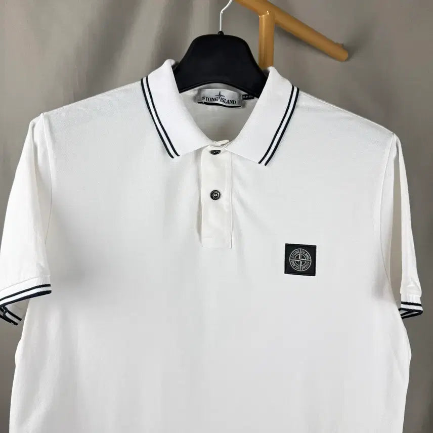 [BUNJANG] Stone Island Patch Short Sleeve Polo T-Shirt XL / XL ) 스톤아일랜드 패치 반팔 PK 폴로 티셔츠