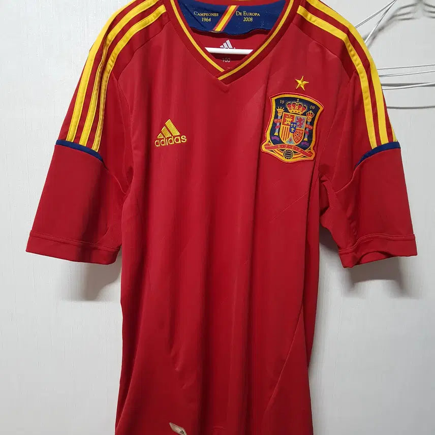 [BUNJANG] Spain National Football Team 2012 Euro Champions Home Short Sleeve Jersey / 11-13 스페인 홈 반팔
