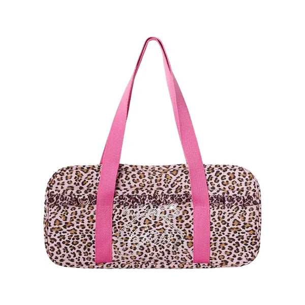 [BUNJANG] Lovemetalpie Pink Leopard Gal Bag / 러브메탈파이 걸즈백 핑크 레오파드 갸루