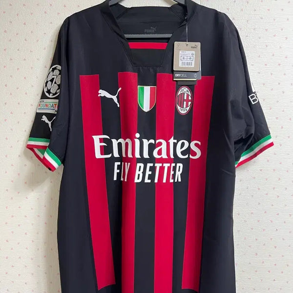 [BUNJANG] AC Milan 22-23 Authentic Tonali Champions League Jersey / 22-23 AC밀란 어센틱 토날리 챔스마킹 유니폼