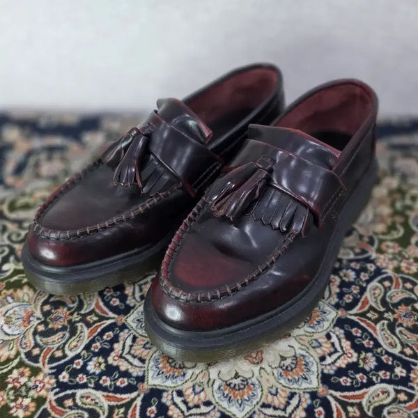 [BUNJANG] Dr. Martens Adrian Tassel Loafers Cherry Red / 미사용) 닥터마틴 아드리안 태슬 로퍼 체리레드 DR. MARTENS