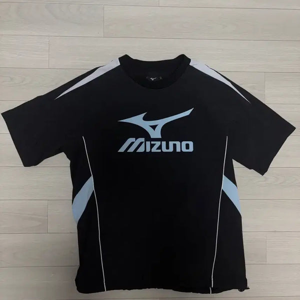 [BUNJANG] Mizuno Woven Short Sleeve T-Shirt Black XS / 미즈노 우븐 반팔 블랙 XS