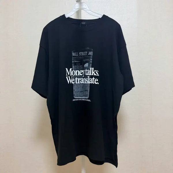 [BUNJANG] Oversized Side Slit Boxy T-Shirt / 오버핏 옆트인 박스 반팔티