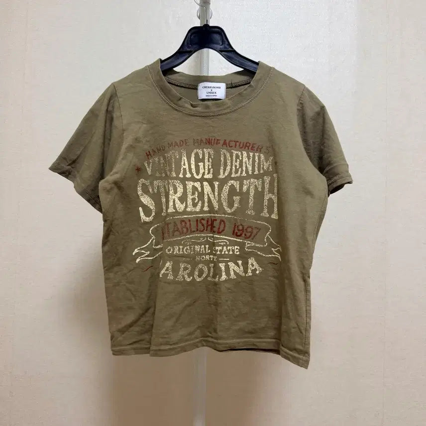 [BUNJANG] Cropped Short Sleeve T-Shirt / 크롭 반팔티