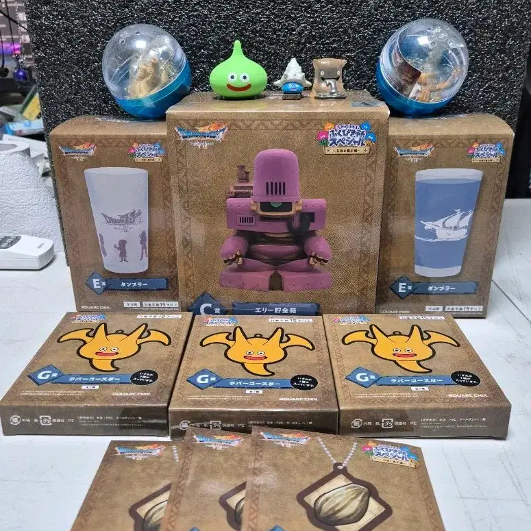 [BUNJANG] Dragon Quest Slime Piggy Bank & Figures Bundle Set / 드래곤퀘스트 c상 엘리 저금통 외 피규어 일괄