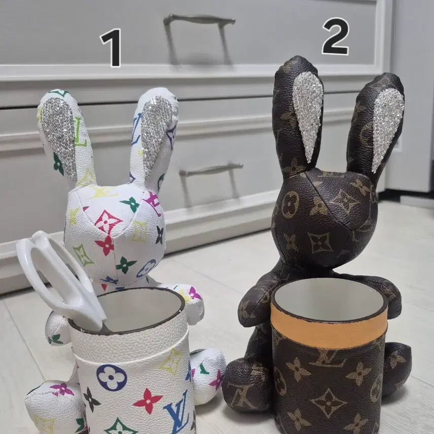 [BUNJANG] Rabbit Pen Holder & Multi-Purpose Storage Box / 토끼 브러쉬, 펜꽂이겸 다용도수납함 새상품