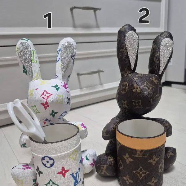 [BUNJANG] Rabbit Pen Holder & Multi-Purpose Storage Box / 토끼 브러쉬, 펜꽂이겸 다용도수납함 새상품