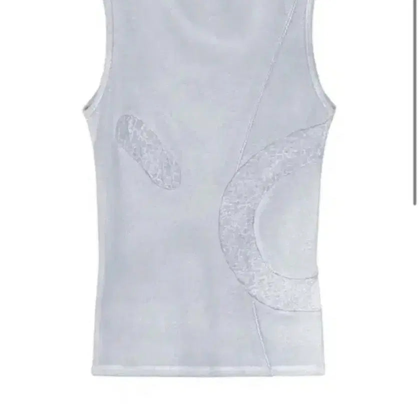 [BUNJANG] Bonne Spiral Sleeveless Top Light Blue / 본네 스파이얼 슬리브리스 탑 spiral sleeveless top 라이트블루