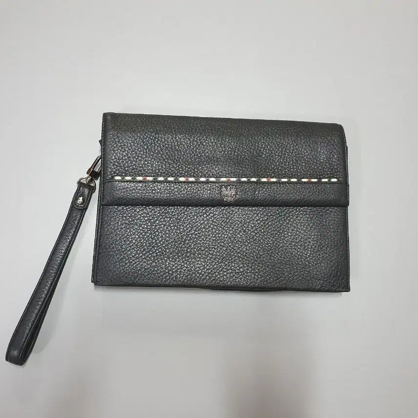[BUNJANG] Daks Premium Lambskin Leather Clutch Bag Black / 닥스 (프리미엄)가죽 (블랙) 클러치백