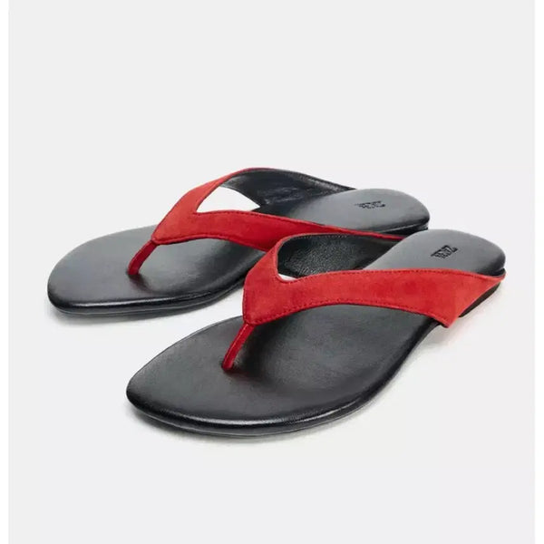 [BUNJANG] Zara Leather Flat Sandals / 자라 레더 플랫 샌들 새상품