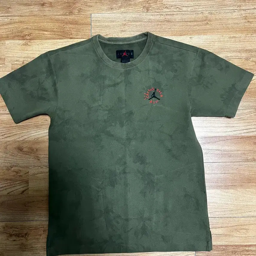 [BUNJANG] Jordan x Travis Scott SS T-Shirt Green / 조던 x 트래비스 스캇 SS 반팔S