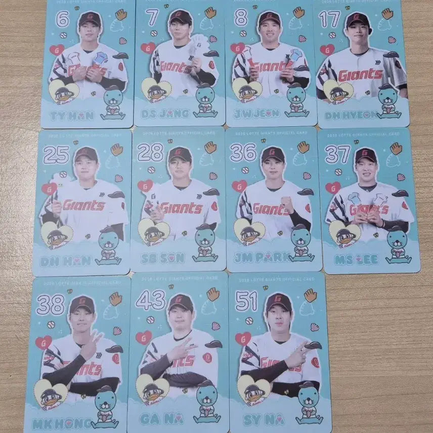 [BUNJANG] Lotte Giants Bonobono Photocard / 롯데 자이언츠 보노보노 포토카드