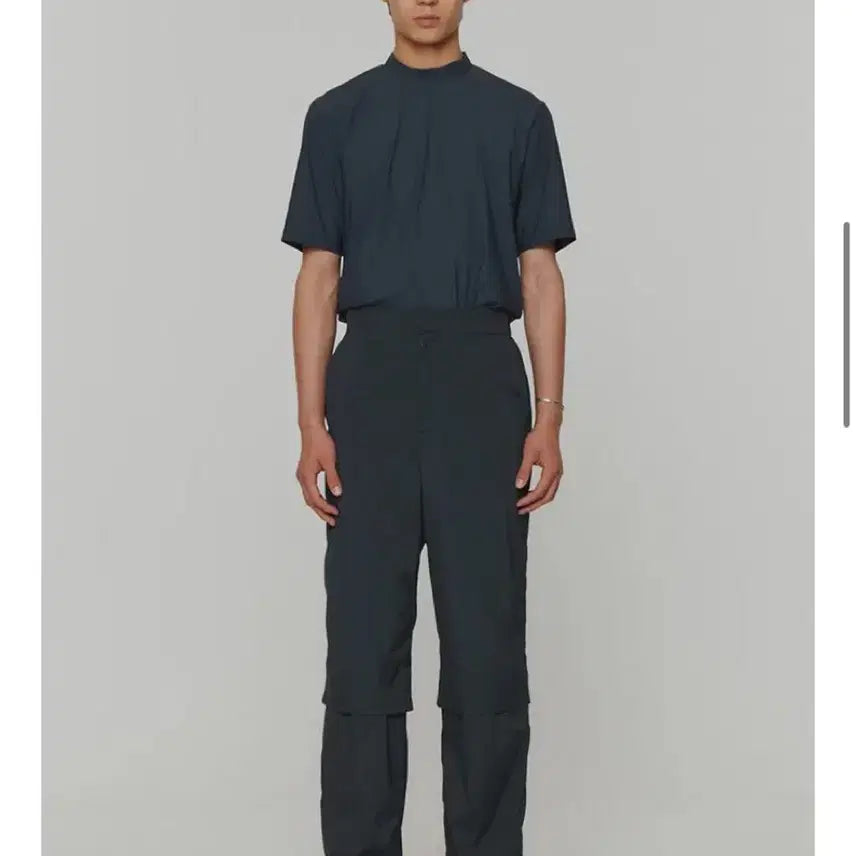 [BUNJANG] Amomento Sheer Layered Pants Charcoal / 아모멘토 SHEER LAYERED PANTS (CHARCOAL) m