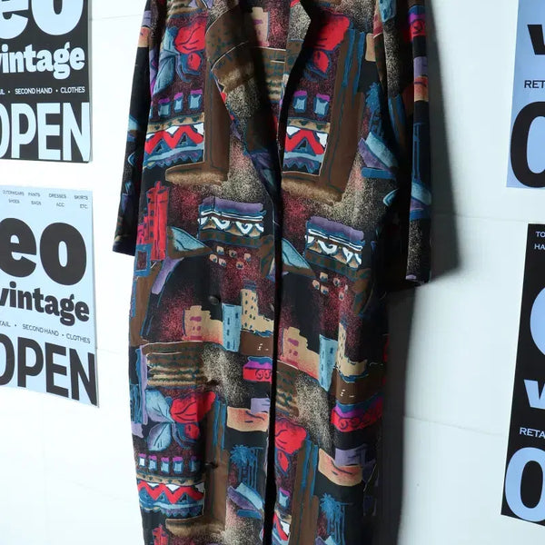 [BUNJANG] W(F) Dirraise 80s Canada Pattern Dress / W(F) 디얼레이즈 드레스 원피스 80S년대 캐나다 패턴-H35822