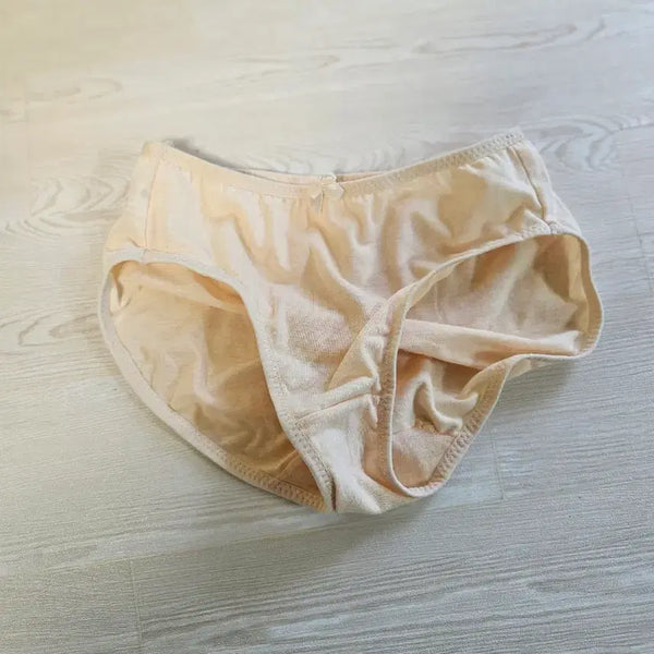 [BUNJANG] Women's Cotton Briefs Beige / 여성 속옷 순면팬티 베이지색.중고.세탁완료