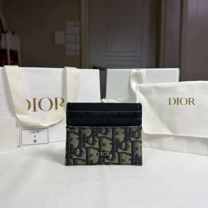 [BUNJANG] Dior Oblique Jacquard Card Holder Wallet / [22SS,풀구성]디올 오블리크 자카드 카드 홀더 지갑