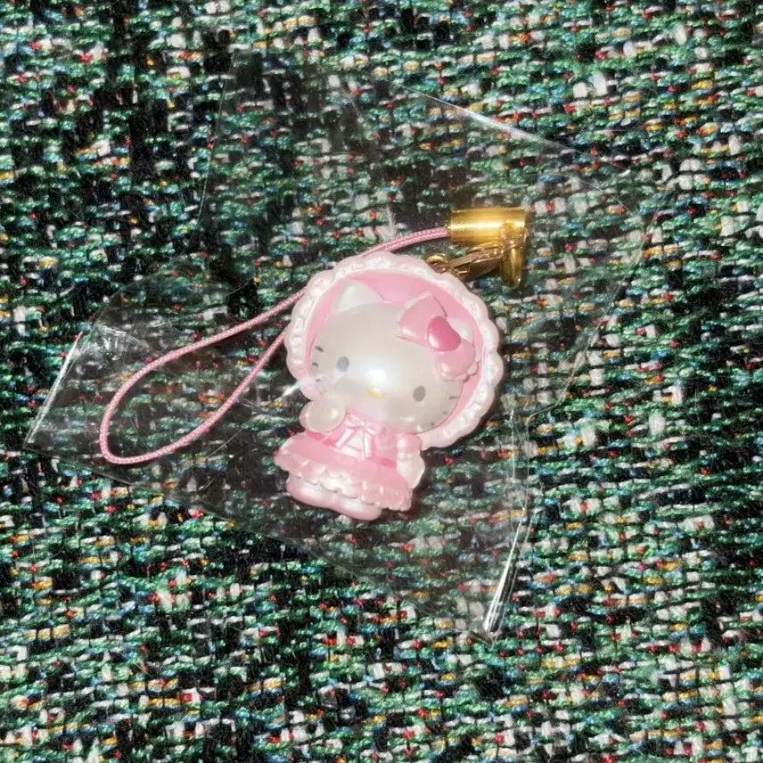 [BUNJANG] Hello Kitty Trading Pink Frill Lolita Mascot Strap Keychain / 키티 트레이딩 핑크 프릴 로리타 마스코트 스트랩 키링
