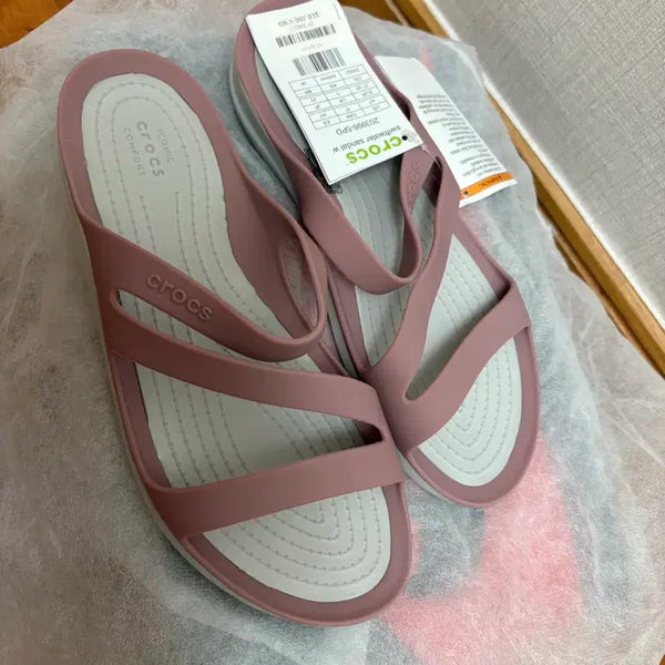 [BUNJANG] Crocs Surfwalker Sandal W Pink / [크록스] 서프워터 샌들 W 핑크 240 /새상품