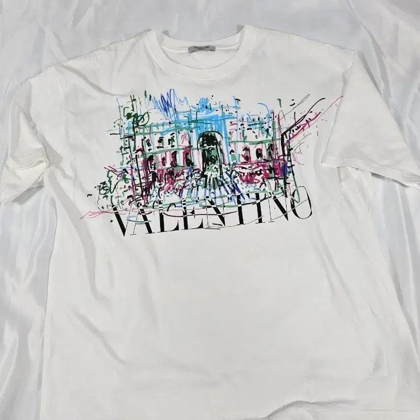 [BUNJANG] Valentino Roman Sketch T-Shirt / 발렌티노로만스케치반팔