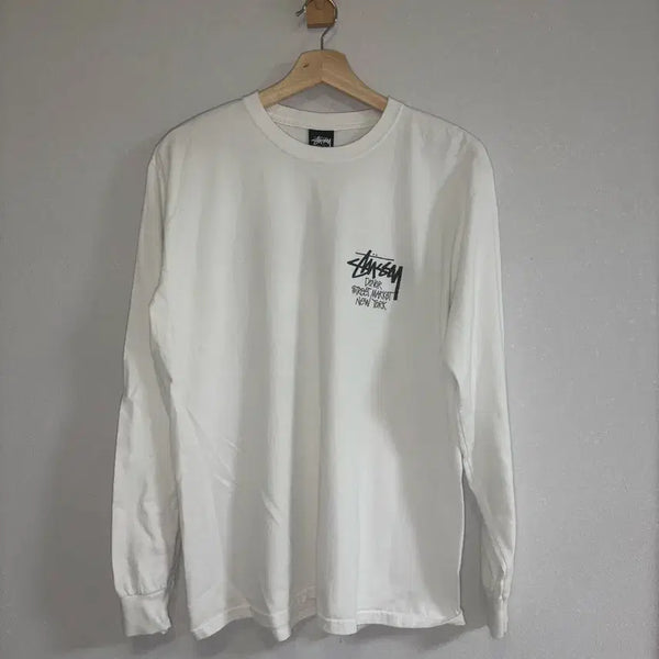 [BUNJANG] Stussy Dover Street Market New York Long Sleeve White L / 스투시 도버스트리트마켓 뉴욕 롱슬리브 L