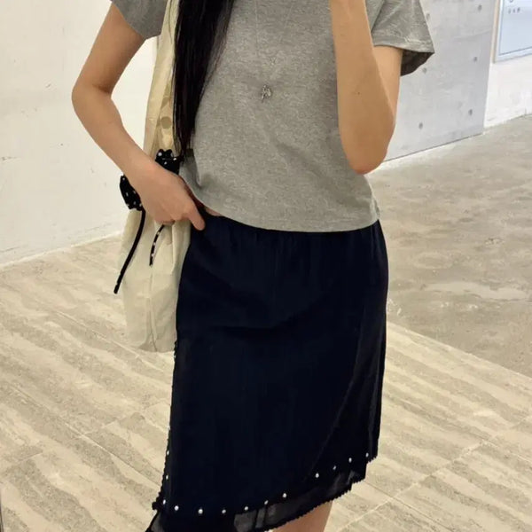 [BUNJANG] More Than Yesterday Double Layer Skirt / 모어댄예스터데이 두겹스커트