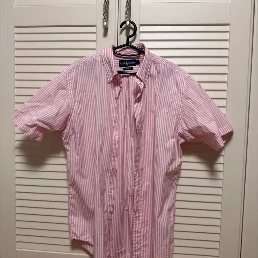 [BUNJANG] Polo Ralph Lauren Pink Striped Shirt / 폴로 랄프로렌 핑크 스트라이프 셔츠