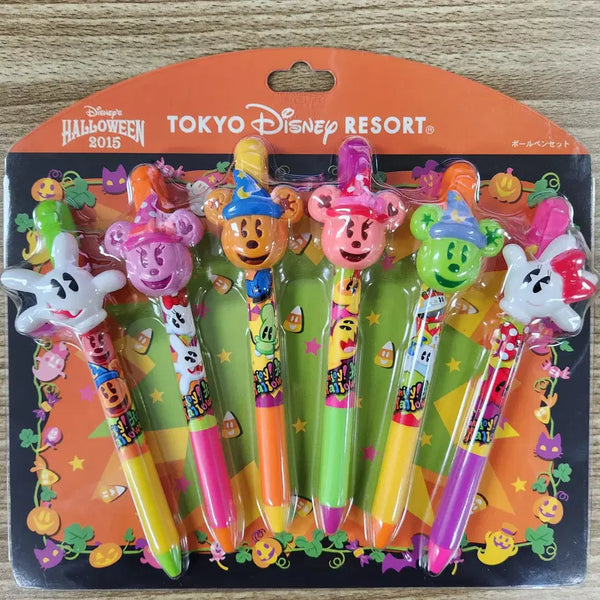 [BUNJANG] Tokyo Disneyland 2015 Halloween Ballpoint Pen Set (6 pieces) / 도쿄 디즈니랜드 2015년 할로윈 볼펜 세트 (6개)